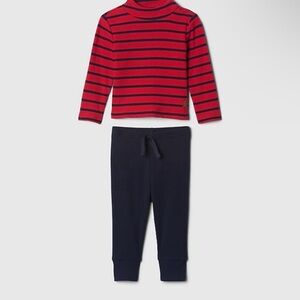 GAP Kids Red and Navy Striped Pajama Set